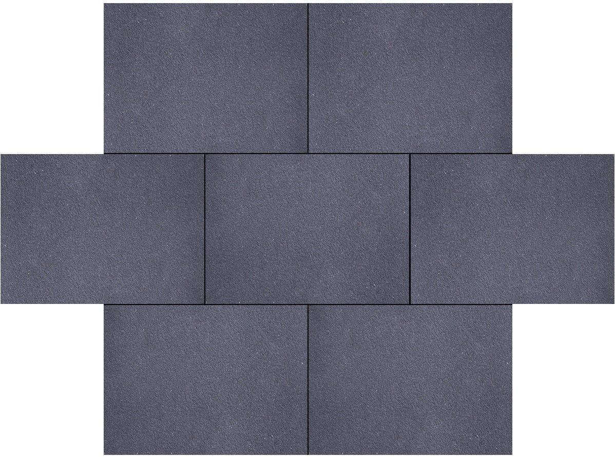 Granulati 20x30x6cm Nero Basalto Zwart