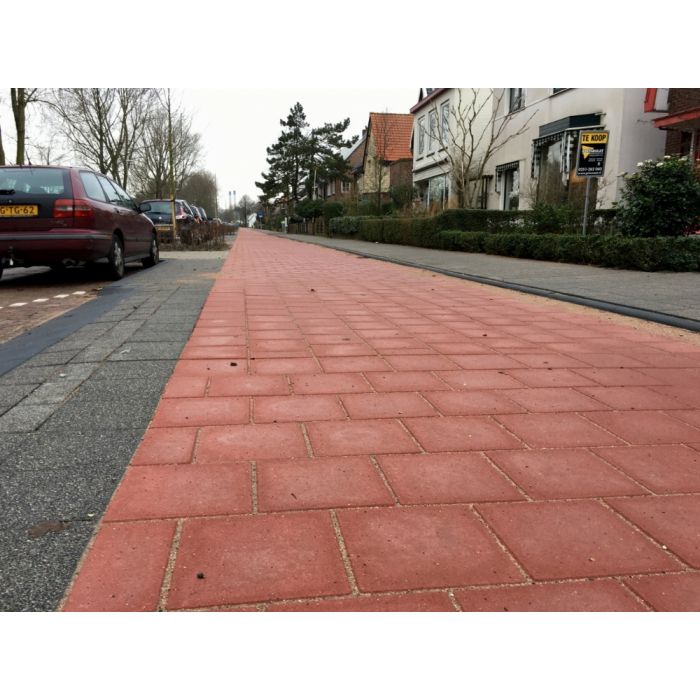 Betontegel 50x50x5cm rood