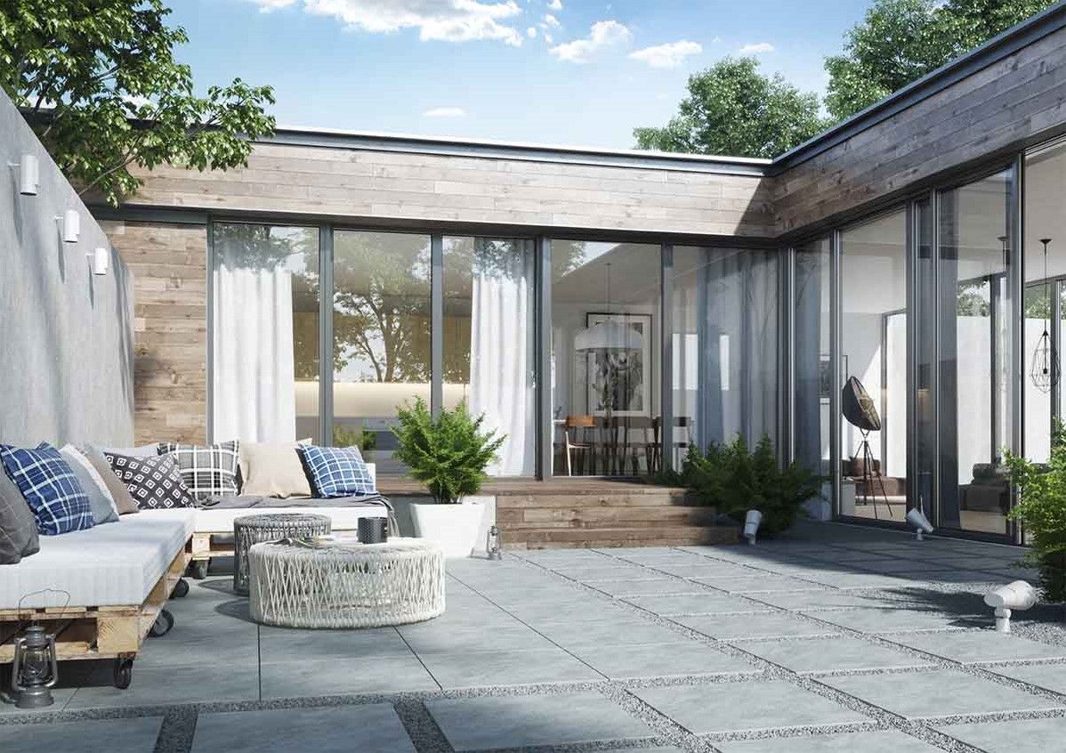 Ceramica Terrazza 59,5x59,5x2cm Limestone Grey