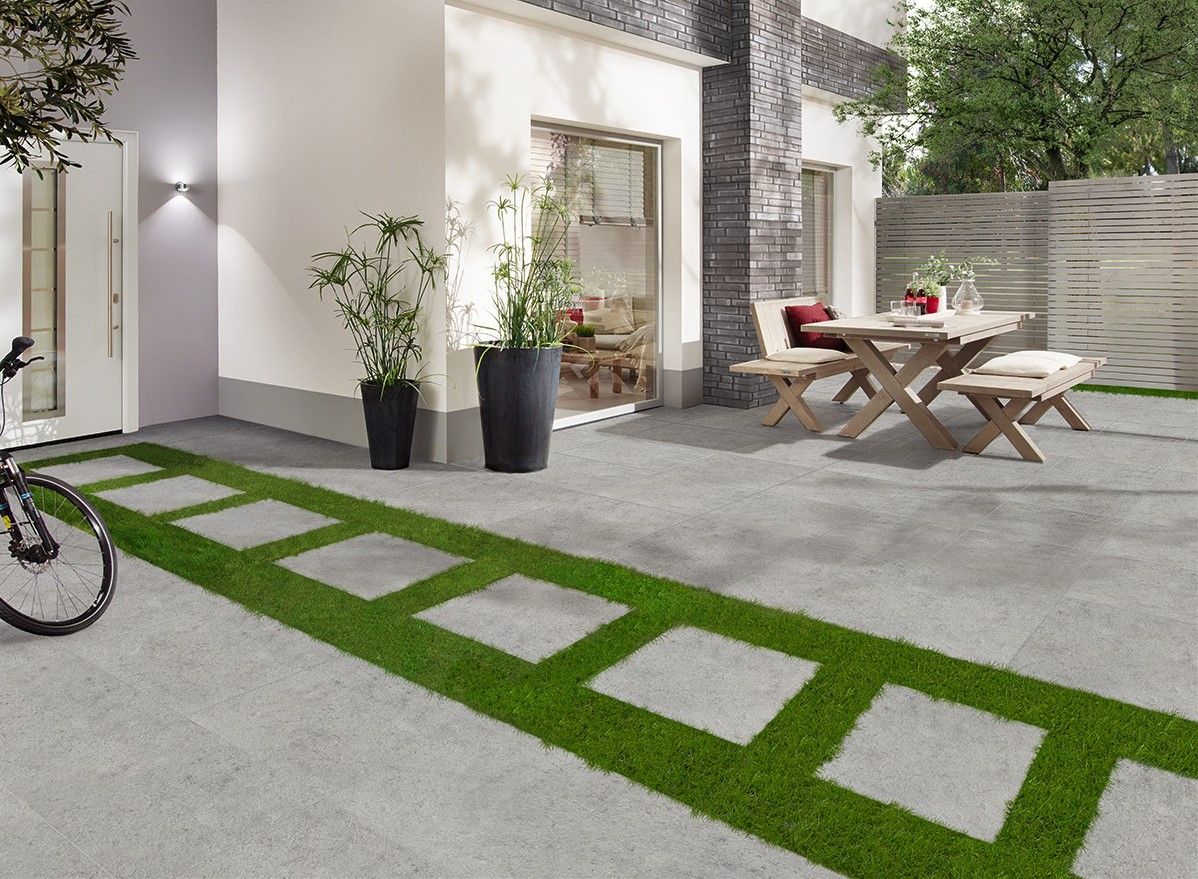 Ceramica Terrazza 59,5x59,5x2cm Gigant Silver Grey