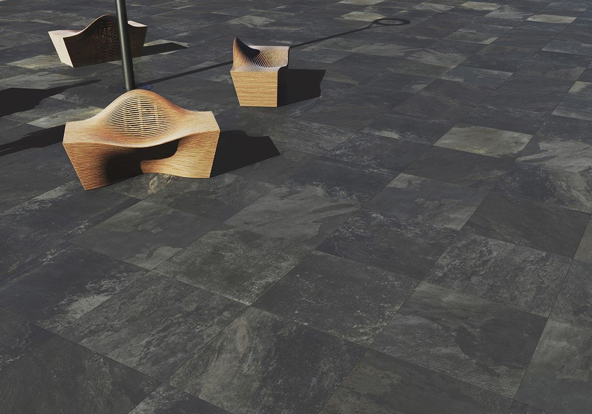 Cera3line Peacock Black 90x90x3cm