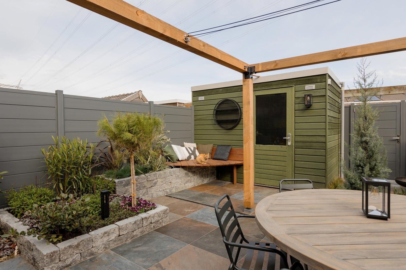 Cera3line 90x90x3cm Peacock Rusty