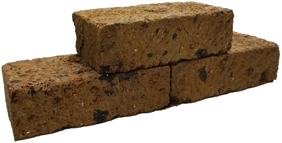 Stapelblok Tufsteen gezaagd geel 37x20x11cm