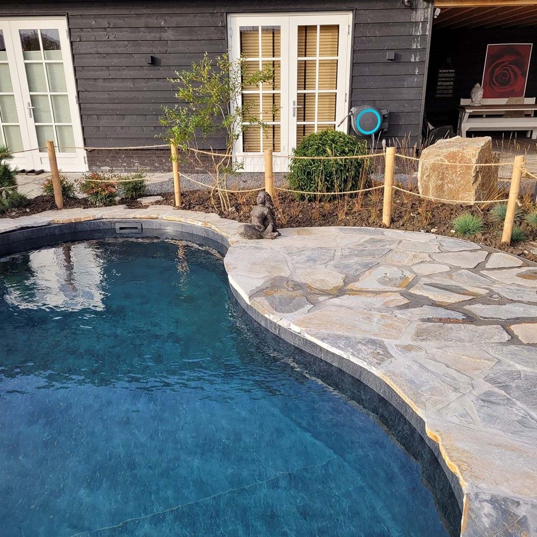 Flagstone kwartsiet glacier grey blue