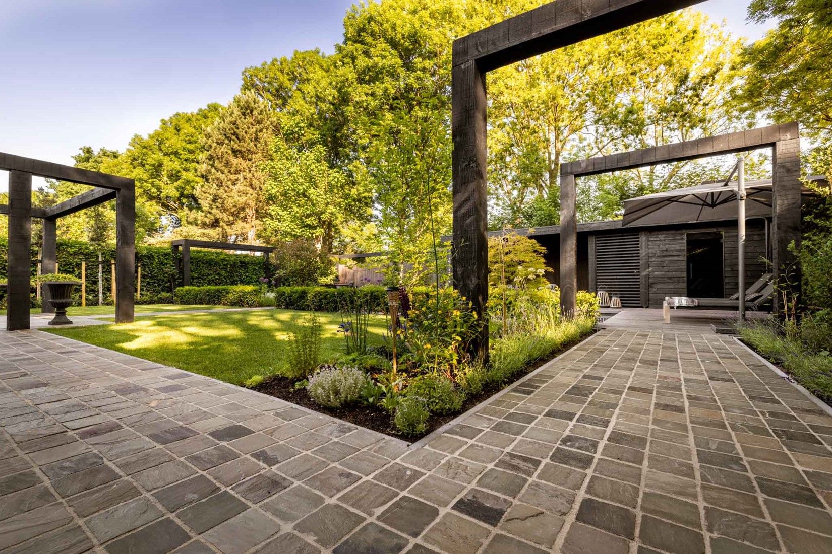 TB Greskei 14x14x5-7cm Tavel Beige/Bruin/Grijs