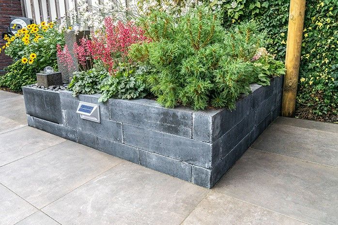 Tegula Palissaden 60x14x11cm zwart