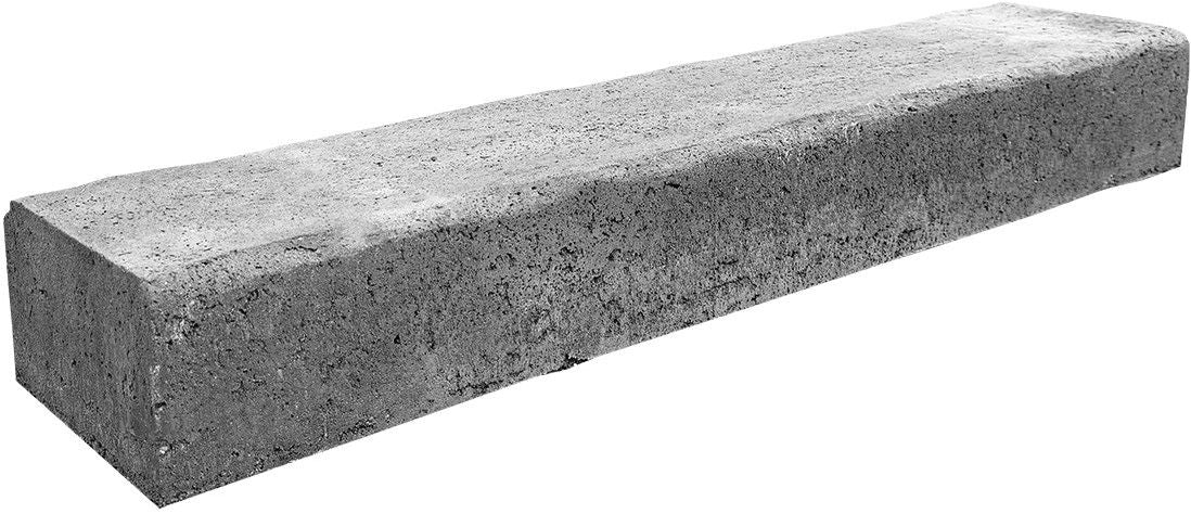 Retro Betonbiels 120x20x12cm grijs