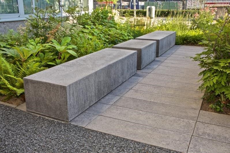 Schellevis Oud Hollandse zitelement 200x60x40cm grijs