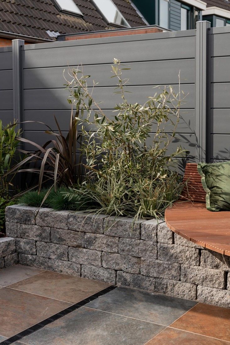 Cliff Walling 30x12x12cm Grijs/Zwart