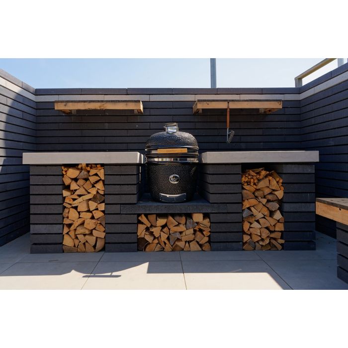 Globe muurelement afdekker L 60x30x7,5cm grijs