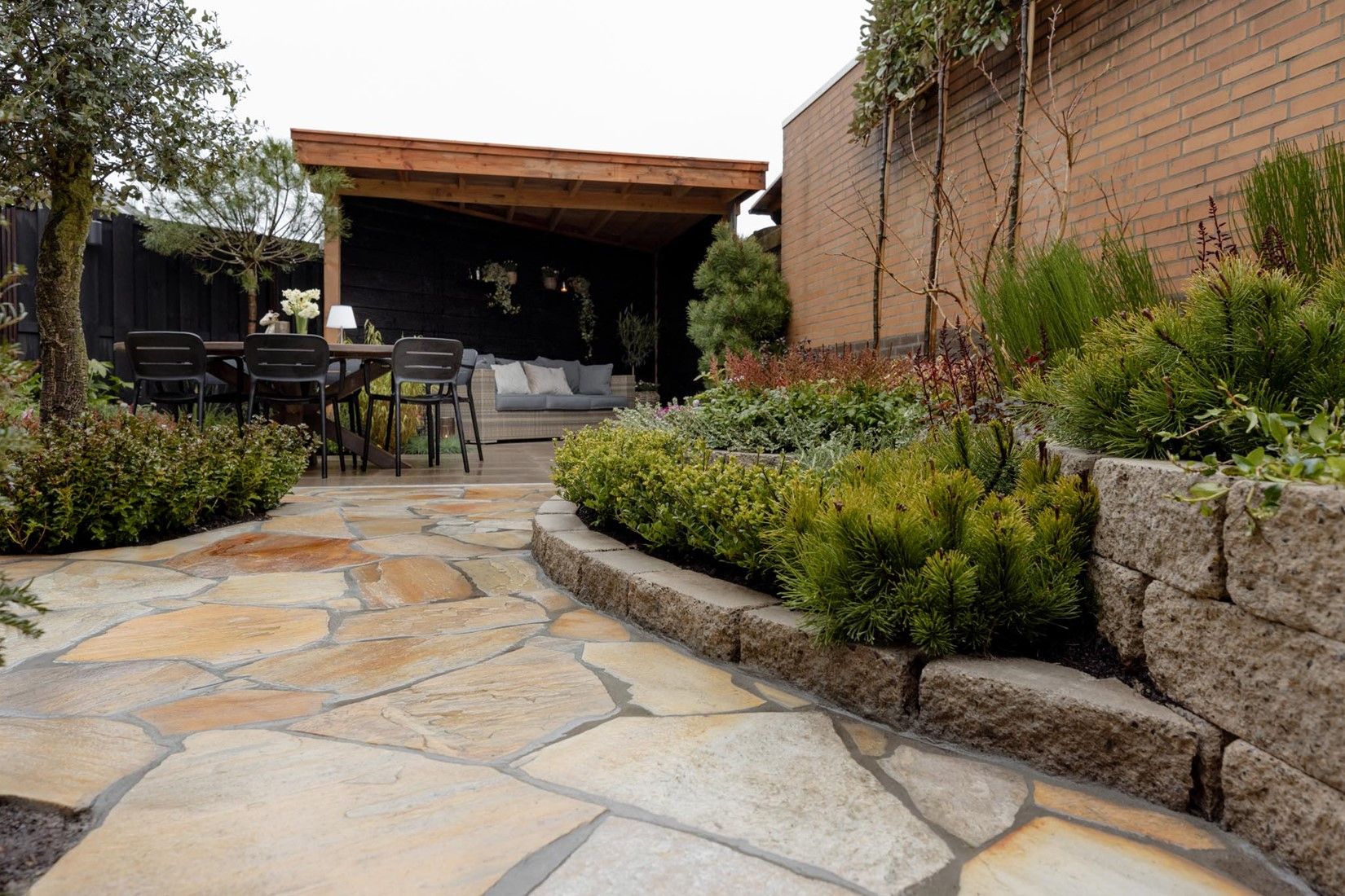 Cliff Walling 30x12x12cm greige