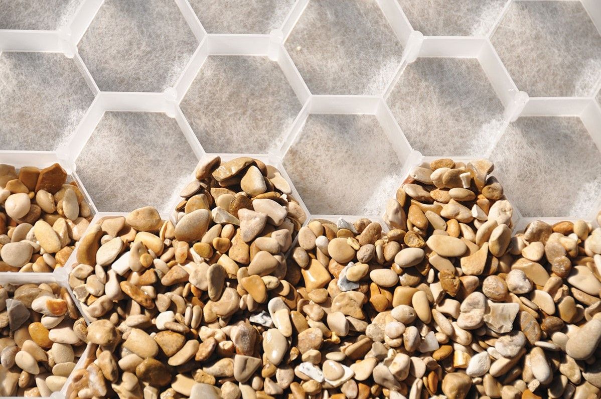 Gravel Fix Solid Rooster 78,5x58x2,6cm wit