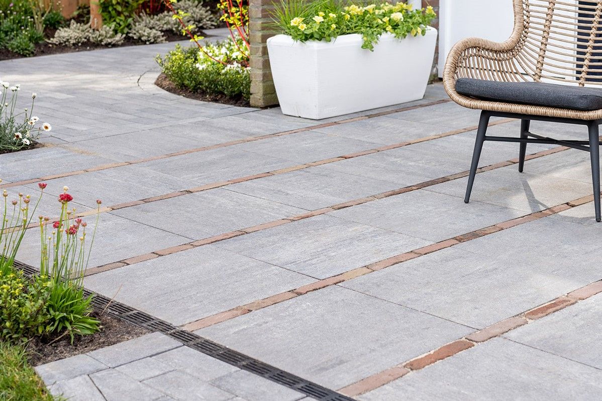 Strato 50x50x6cm brugge Grijs/Zwart