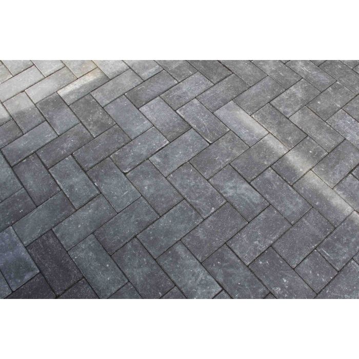 Sierbetonklinker Drive 21x10,5x8cm night Grijs/Zwart