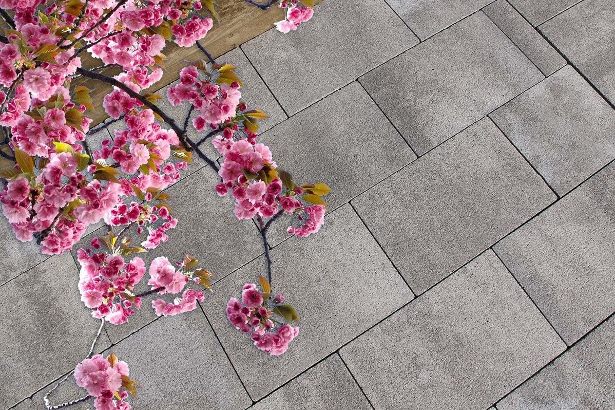 Granulati 20x30x6cm grigio misto Grijs/Zwart