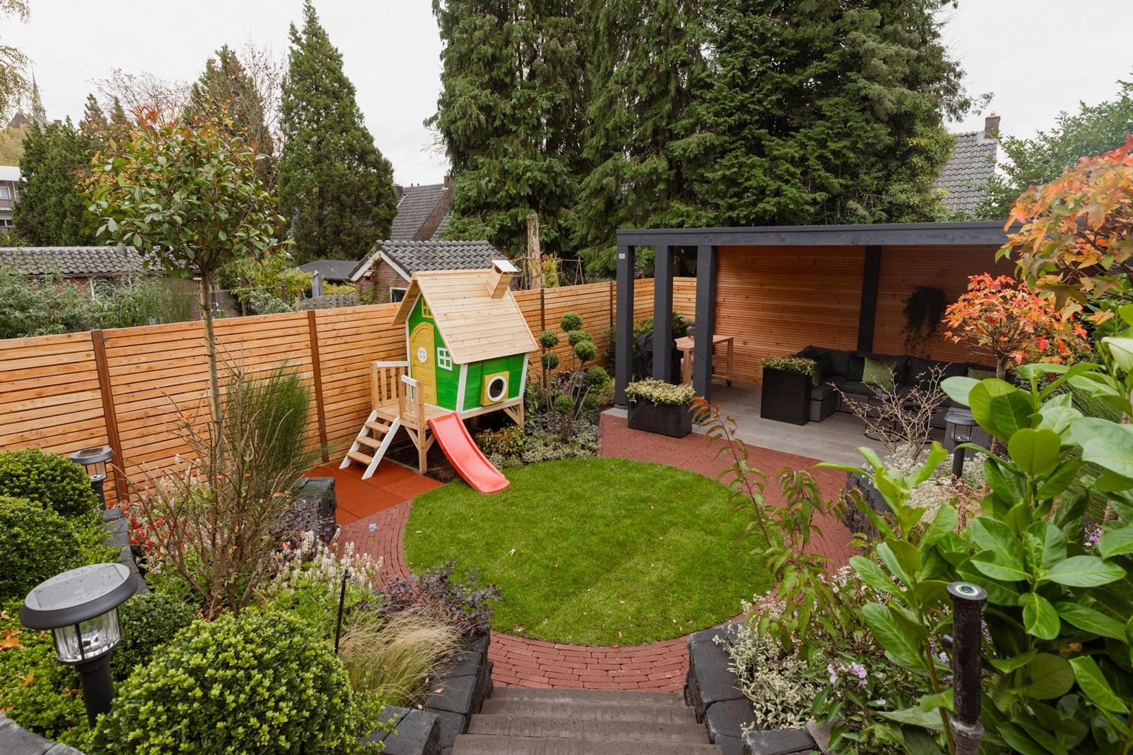 Rubbertegel 50x50x3cm rood