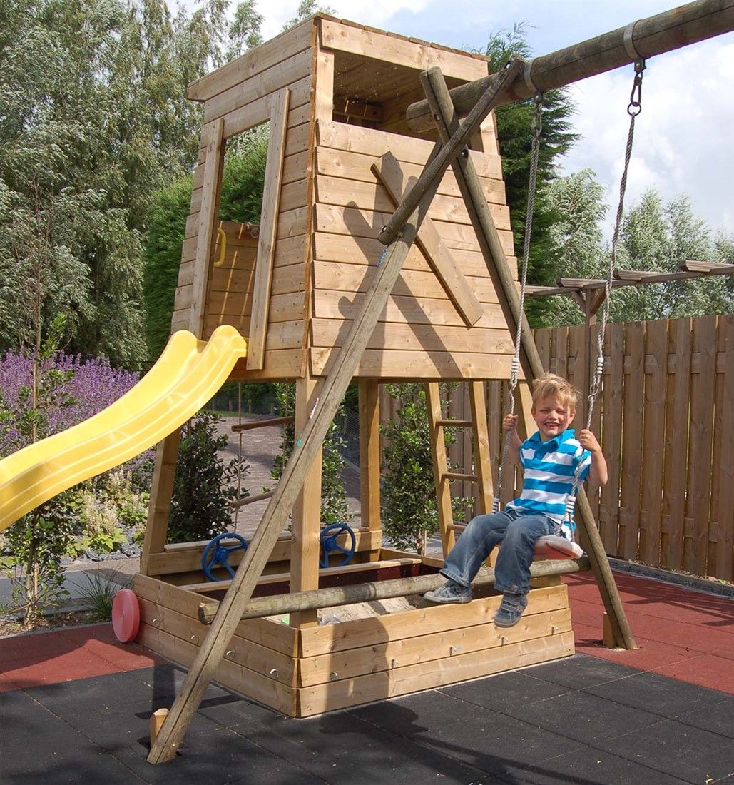 Rubbertegel 50x50x4,5cm zwart