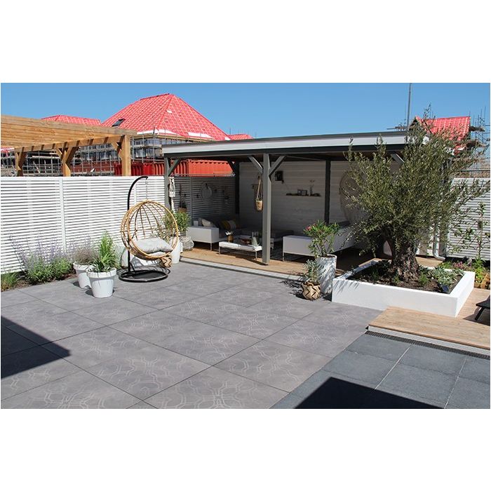 Schellevis Oud Hollandse tegel 40x40x5cm carbon