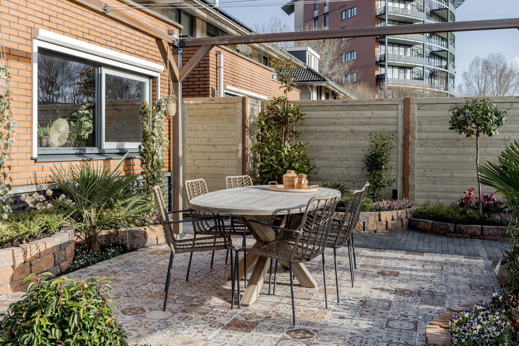 Designo 60x60x3cm mosaic terra