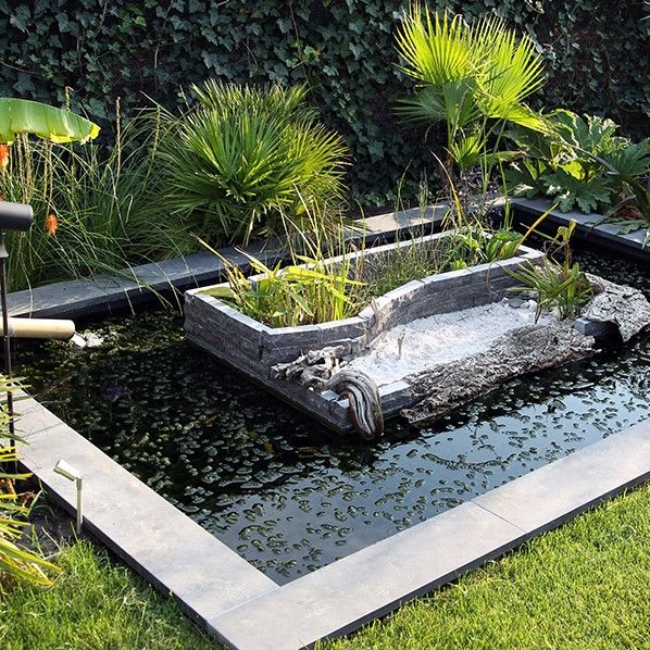 Asian Bluestone vijverrand blauw gezoet 3x20x100cm