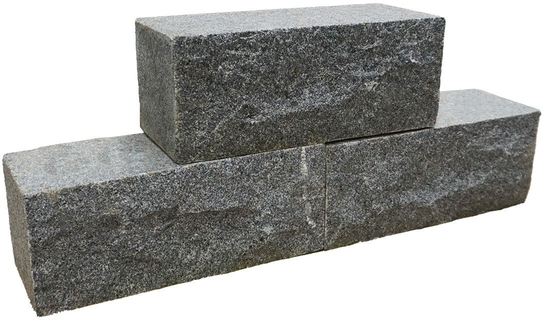 Graniet Dark Grey donkergrijs 30x12x12cm