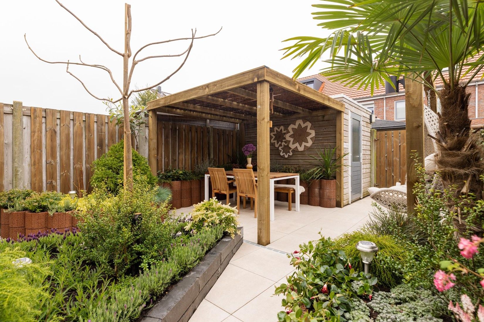 Moonflor Ø35x20cm bruin