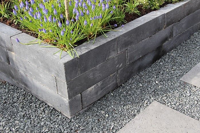 Classico Block 45x12,5x12,5cm Grijs/Zwart