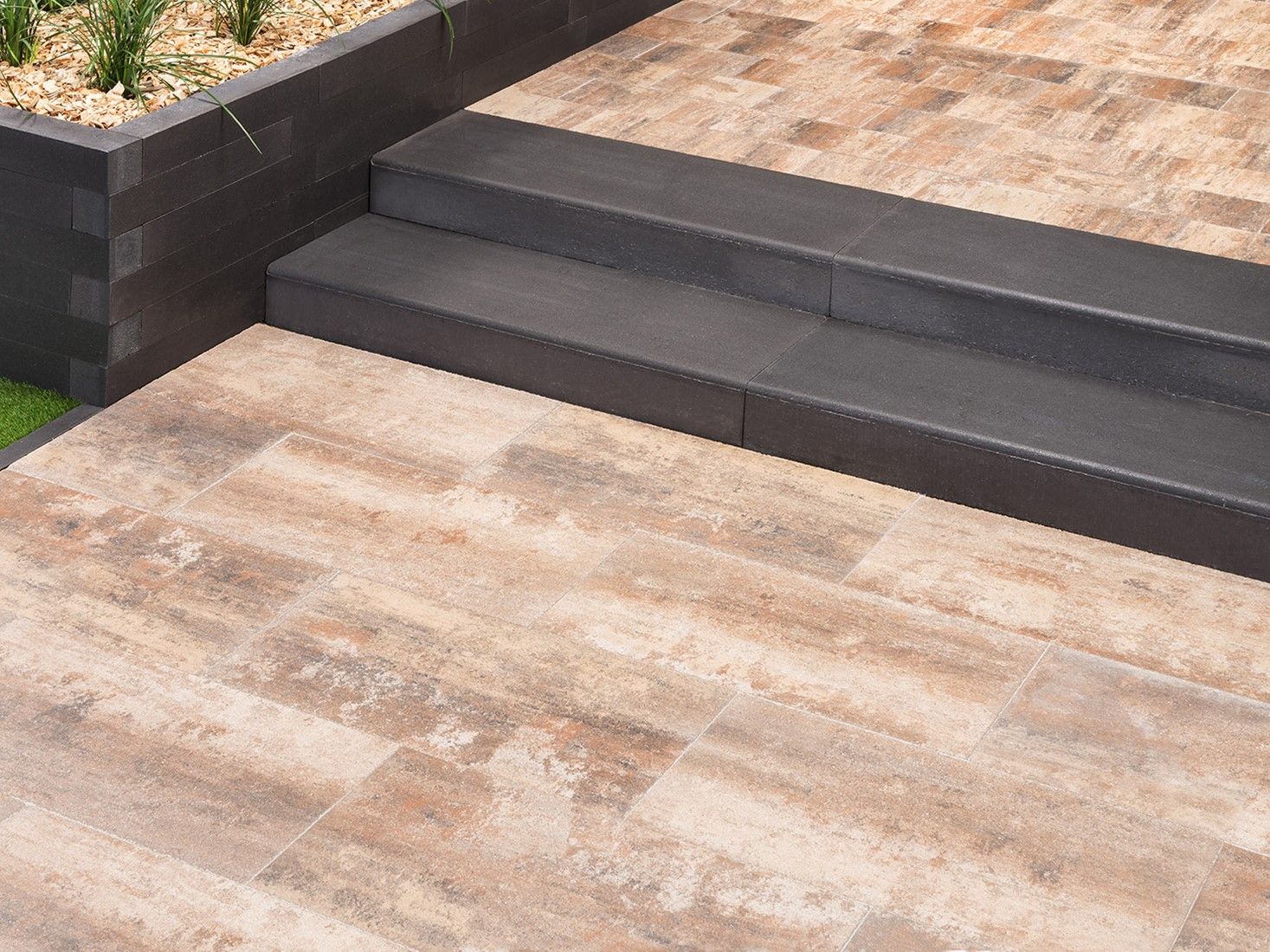 Traptrede De Luxe 120x40x15cm zwart