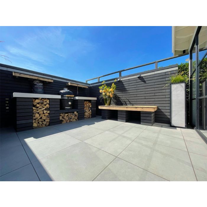 Globe muurelement afdekker S 60x15x7,5cm antraciet