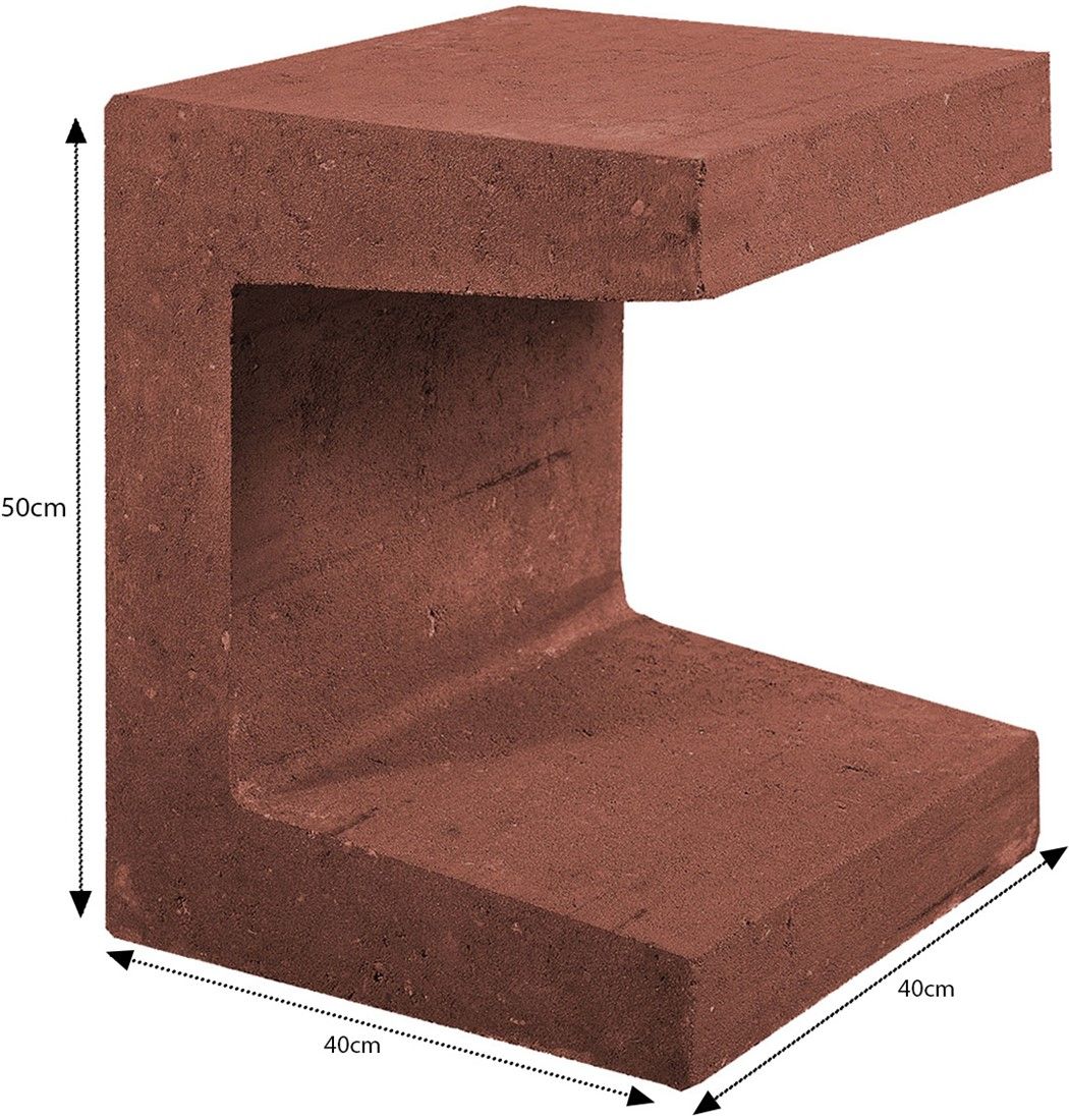 U-Element 40x40x50cm corten-bruin