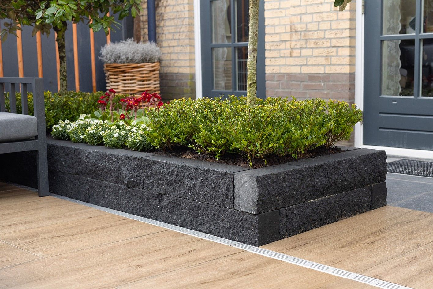 Rockstone 60x15x15cm antraciet